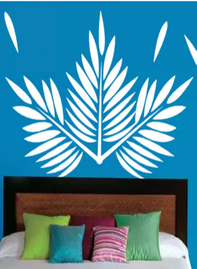 Berger Paints Plastic Silk Designzz Palm Dreams Stencil (7.87 x 7.87 inches, Multicolour) (Pack of 1) - Image 1